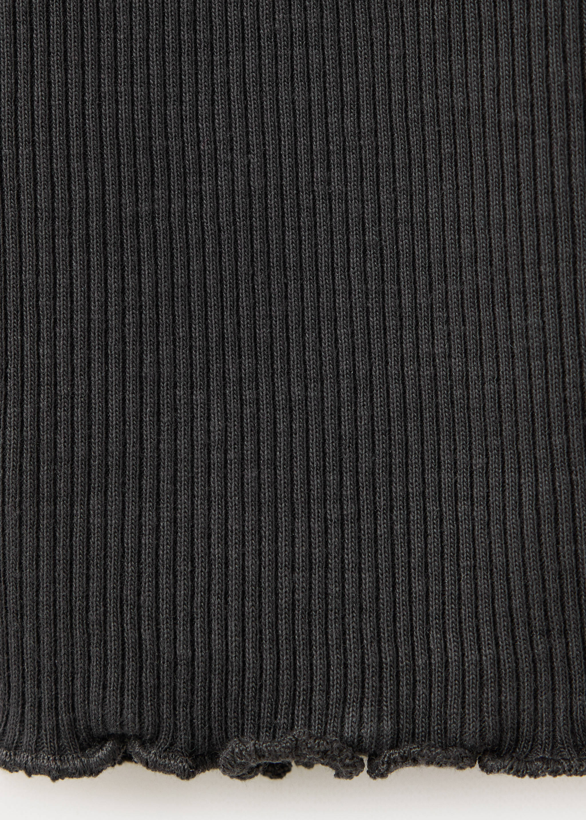 Cotton ribbed leggings - Details of the article 0