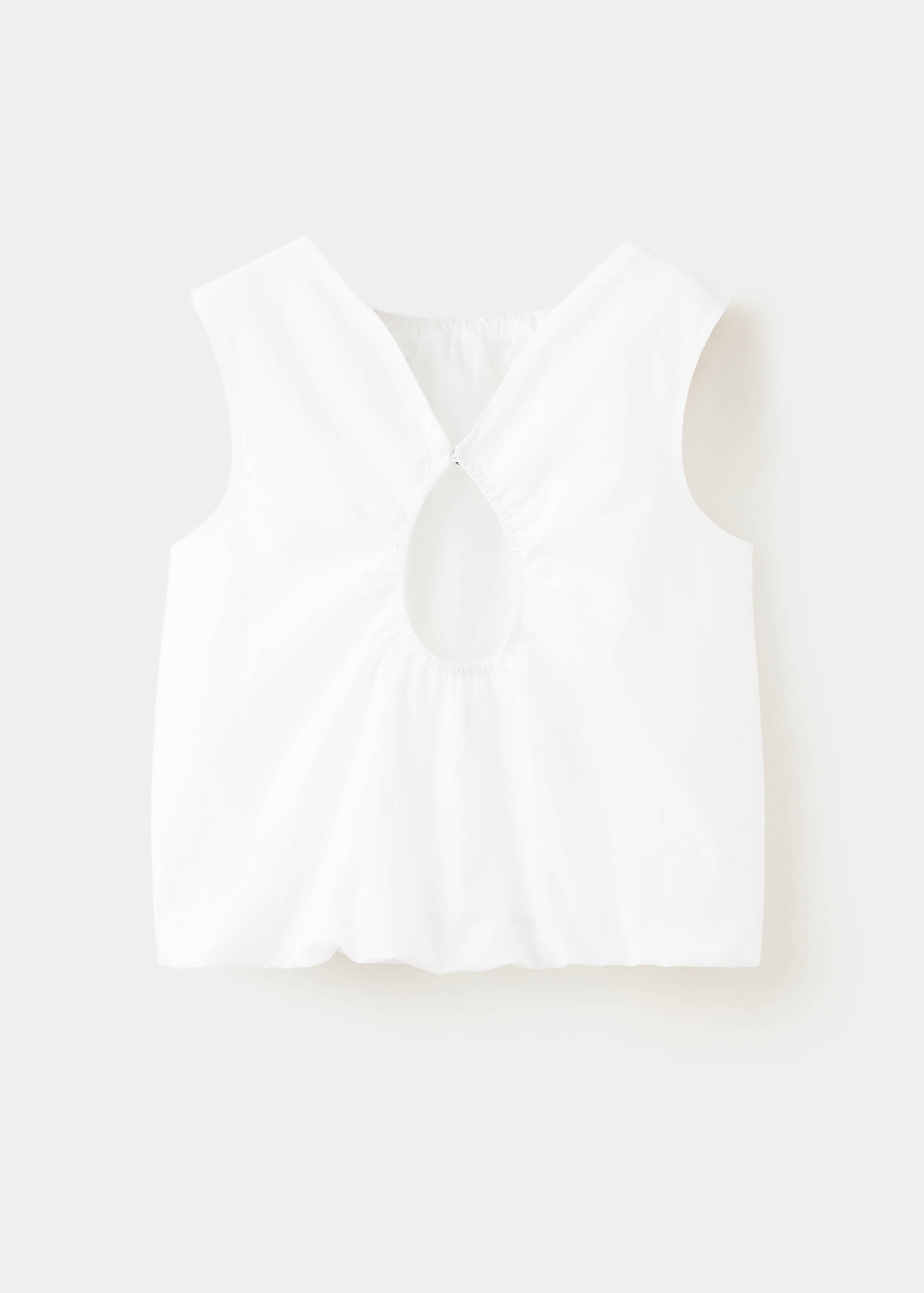 Blouse en coton ouverture au dos - Verso de l’article