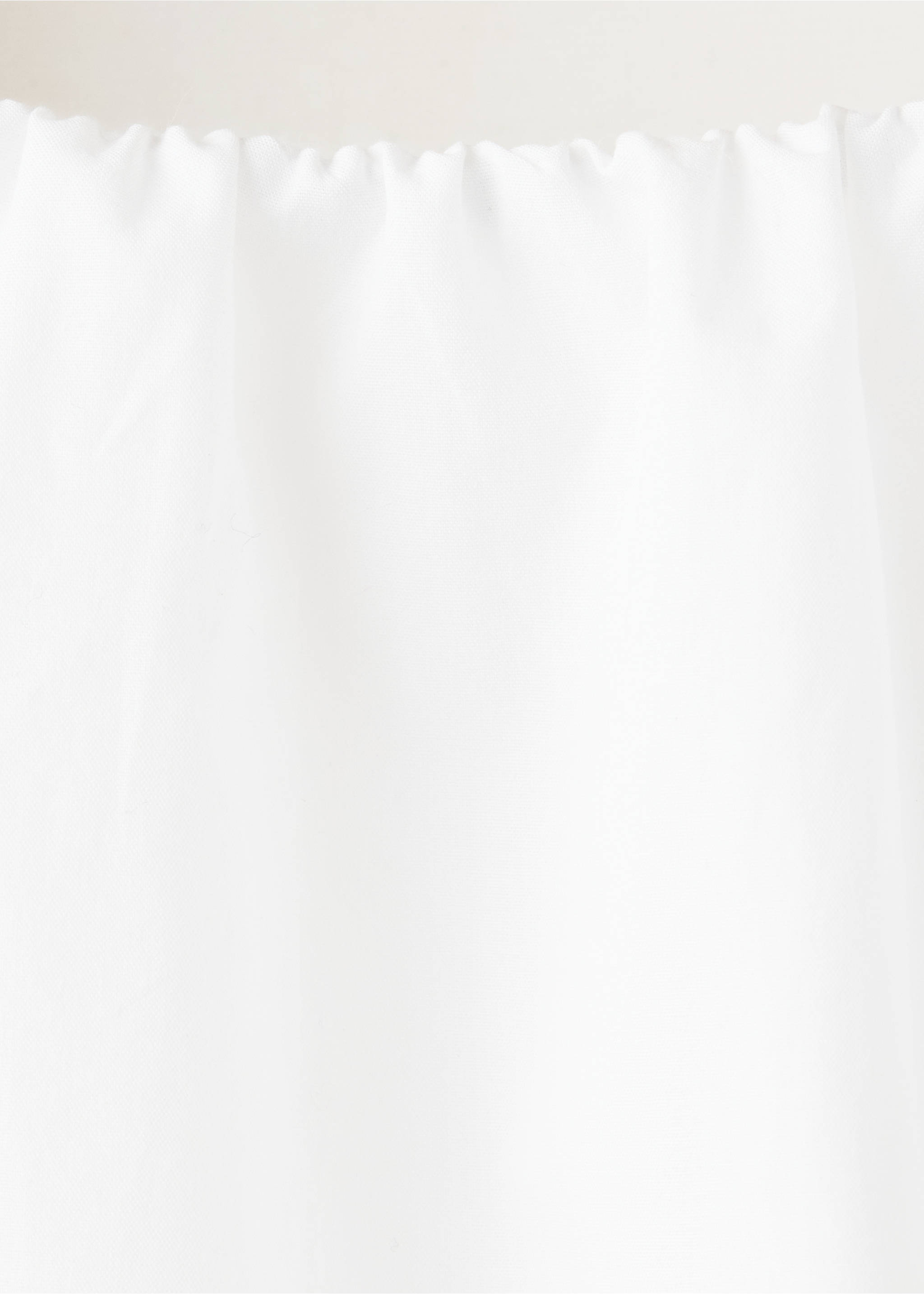 Blouse en coton ouverture au dos - Détail de l'article 8, Blanc. Ref: 37063314-00.