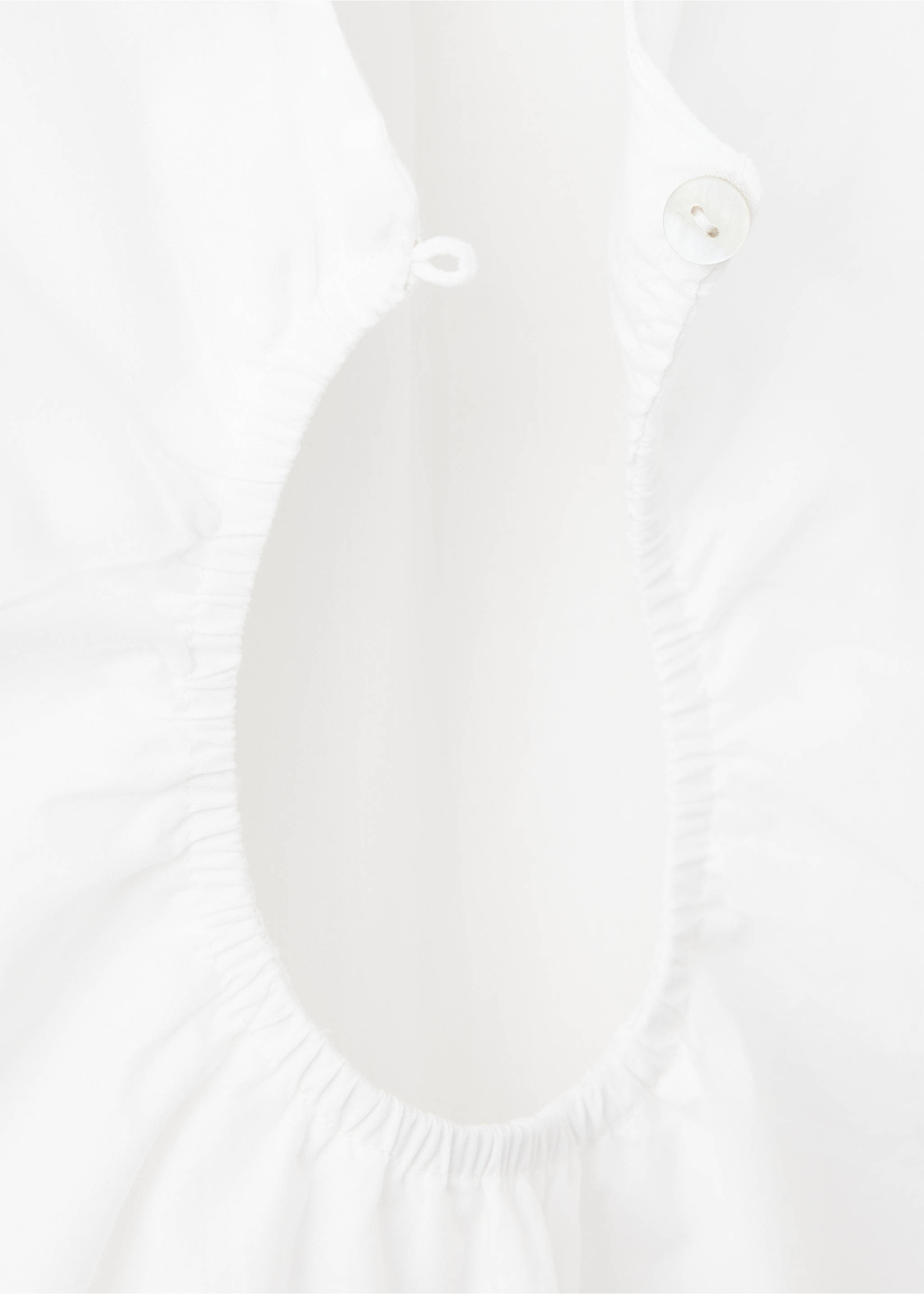 Blouse en coton ouverture au dos - Détail de l'article 0, Blanc. Ref: 37063314-00.