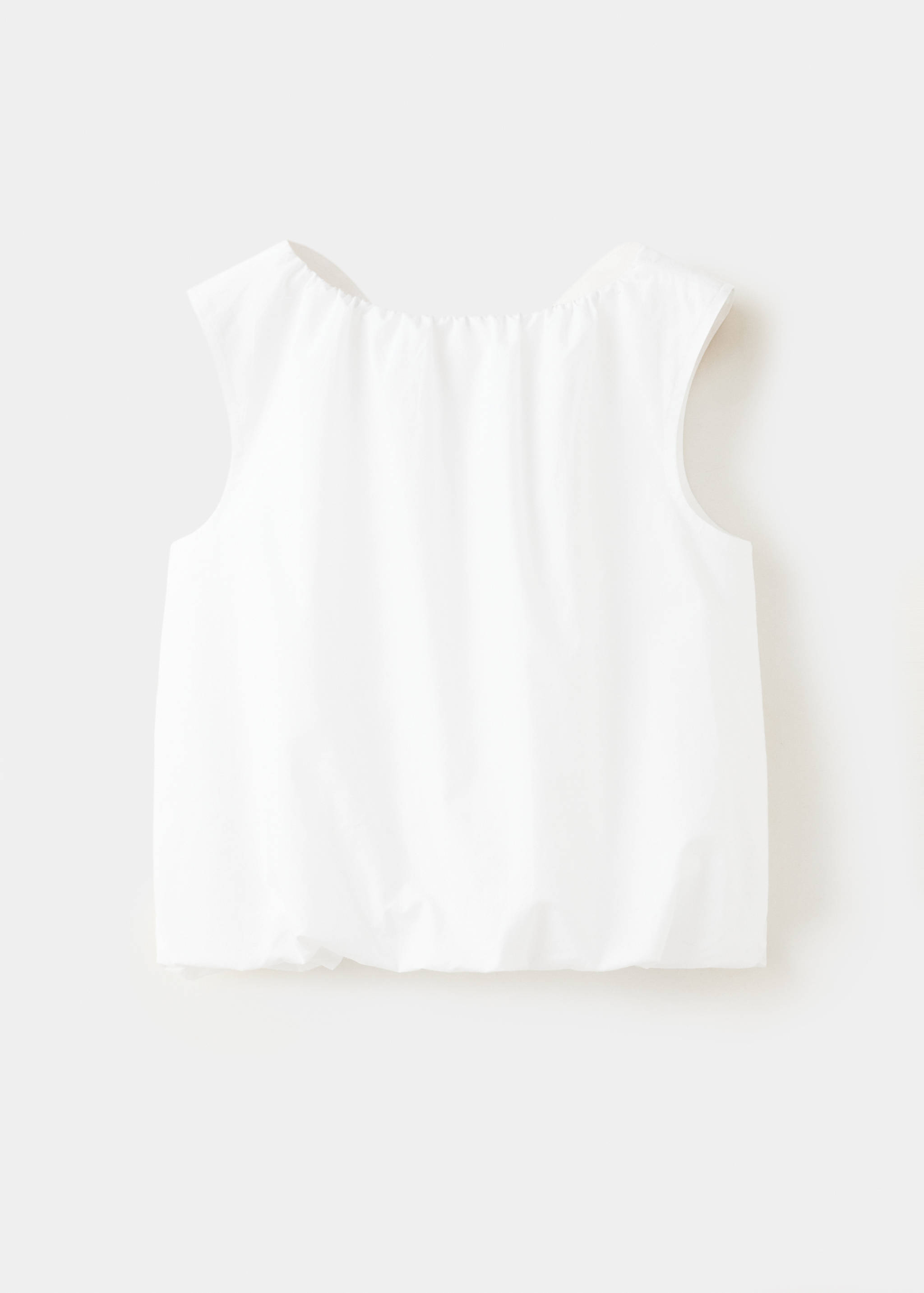 Blouse en coton ouverture au dos - Article sans modèle