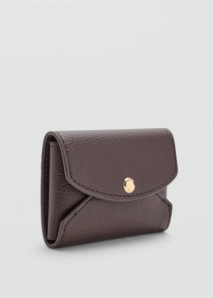 Small flap wallet — Chocolate