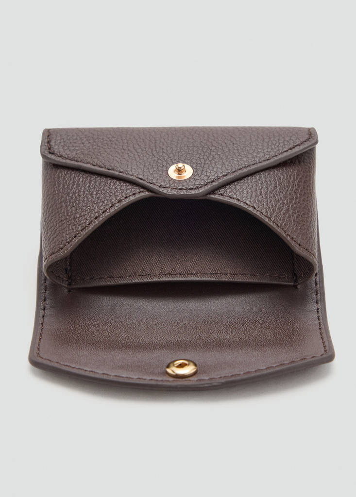 Small flap wallet — Chocolate