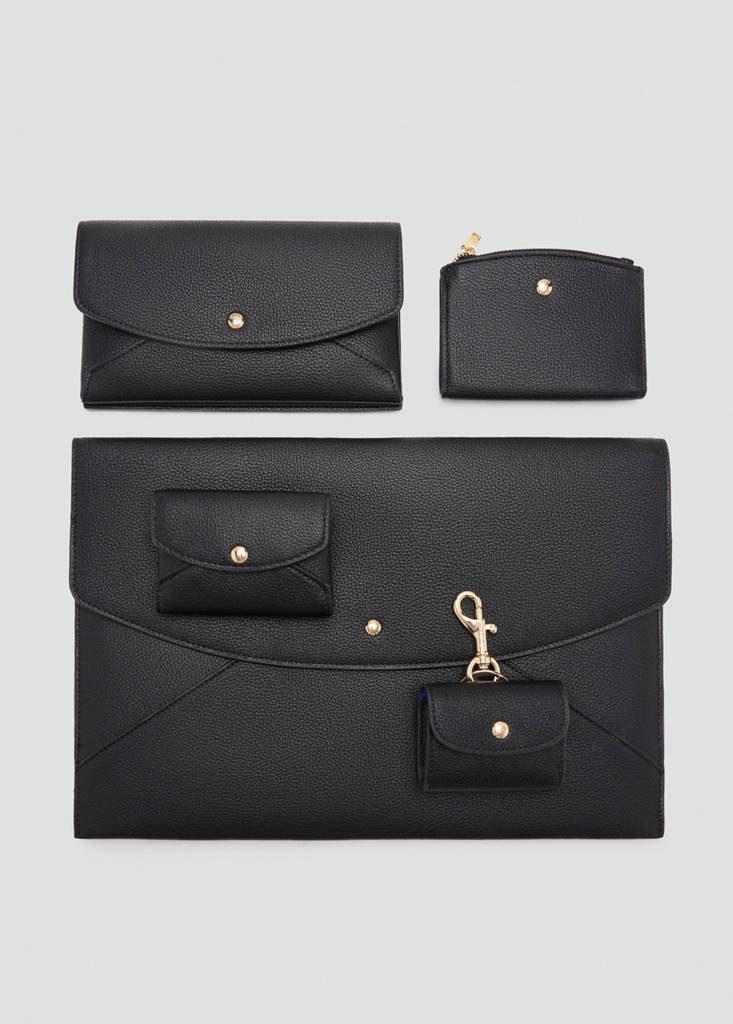 Small flap wallet — Black