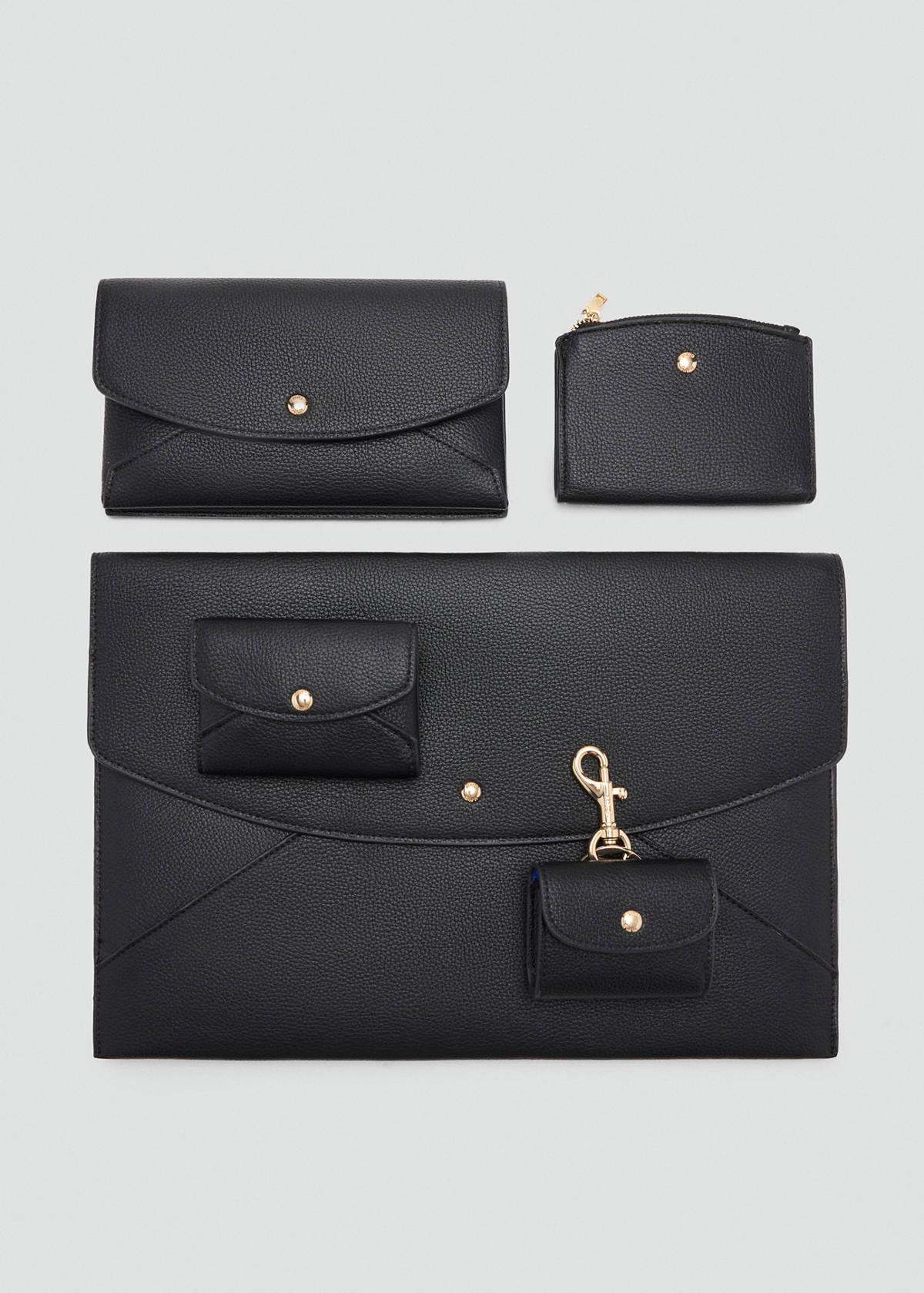 Small flap wallet — Black