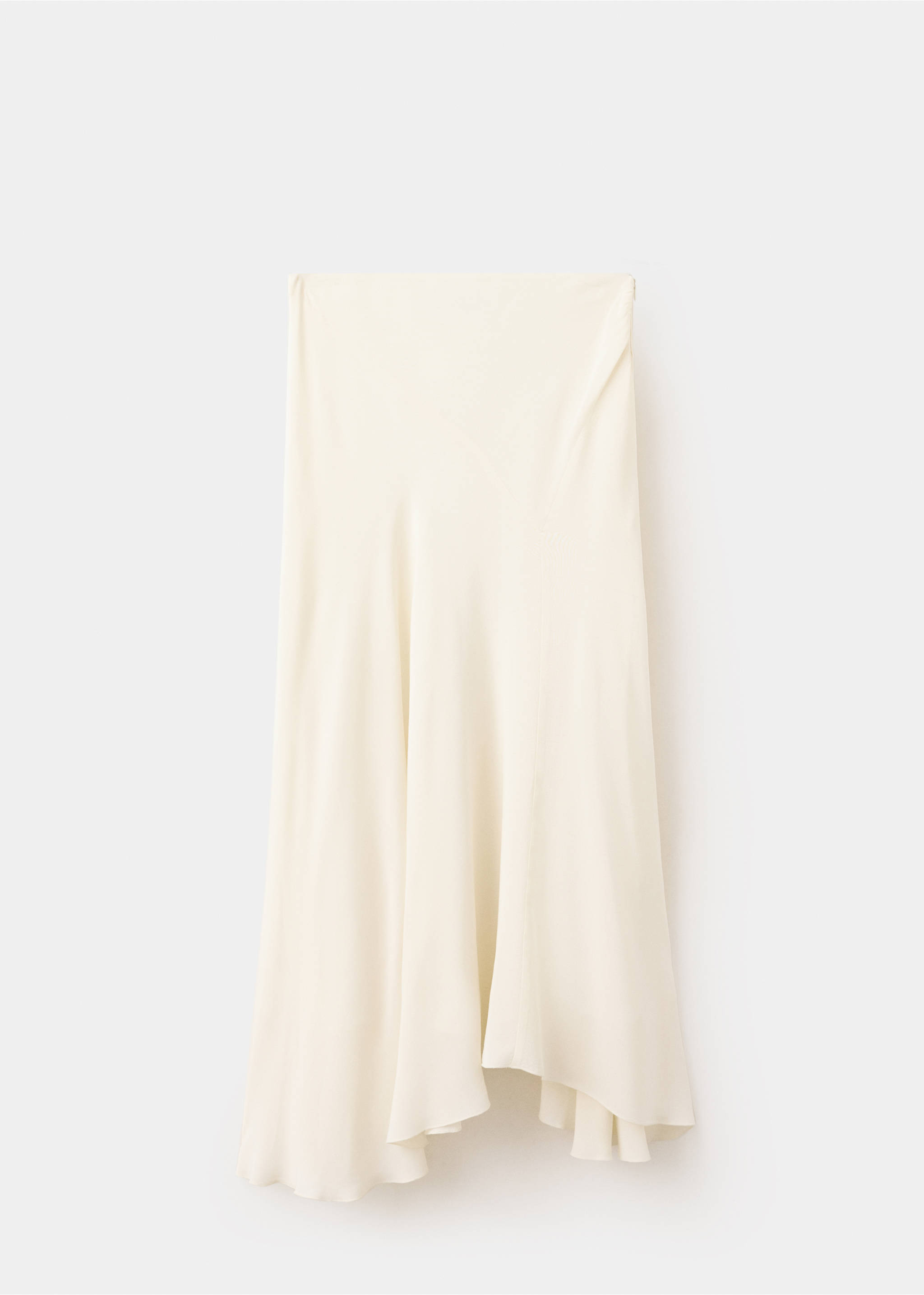 Asymmetric midi skirt - Article without model, Off White. Ref: 37063319-00.