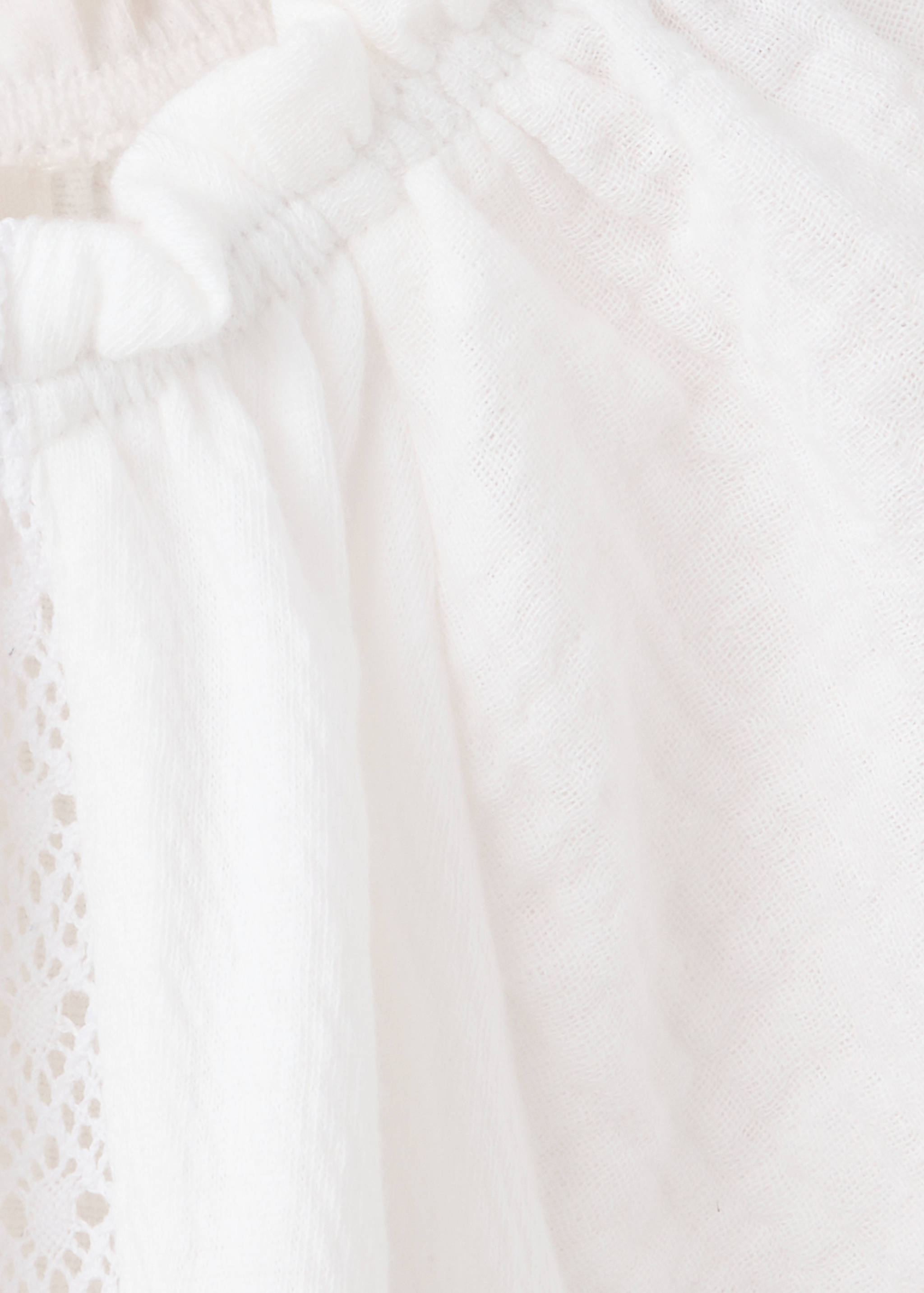 Cotton blouse with lace trim - Details of the article 8