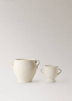 Small terracotta vase with handles — Off White 6