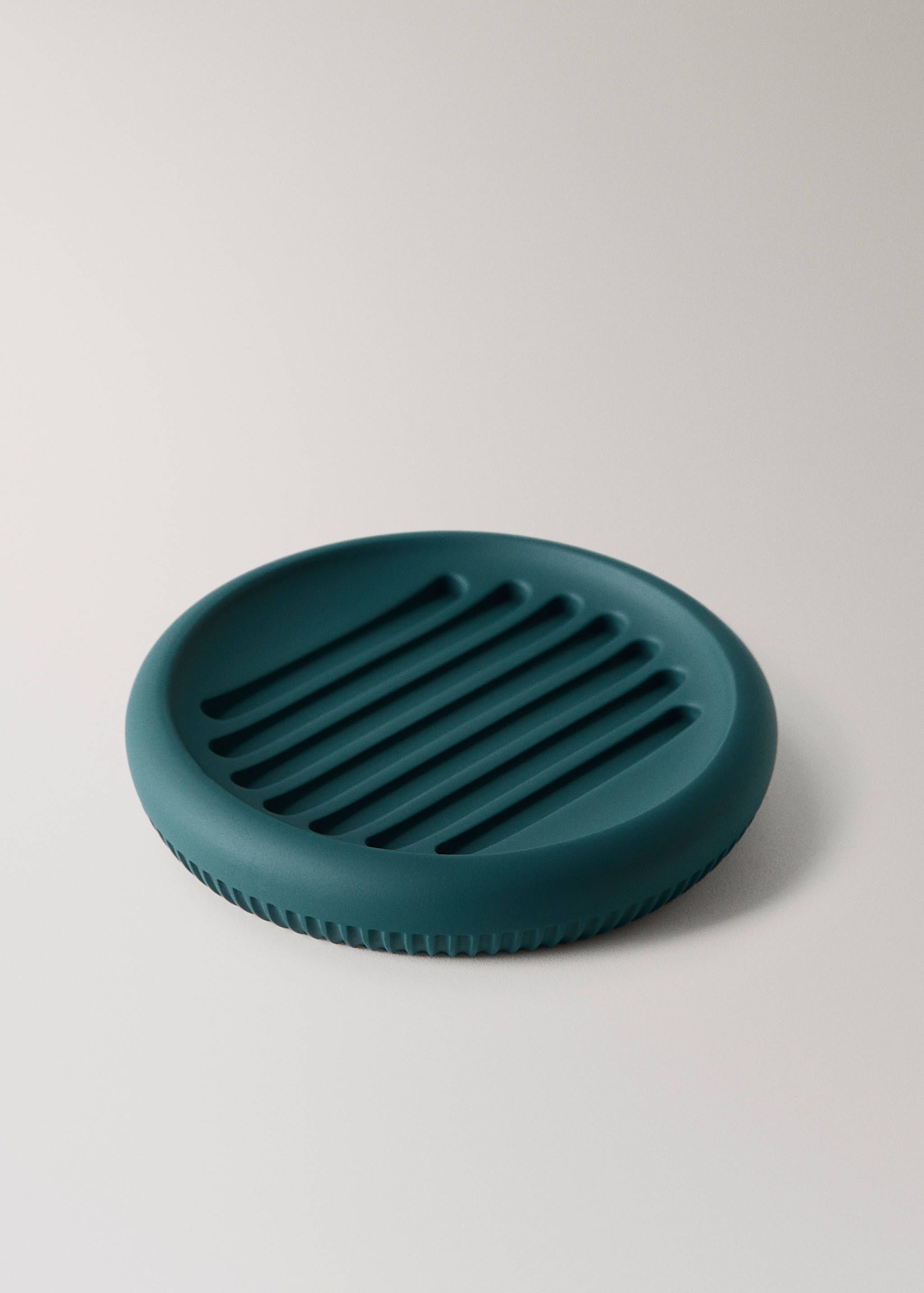 Striped resin soap dish - Details of the article 1