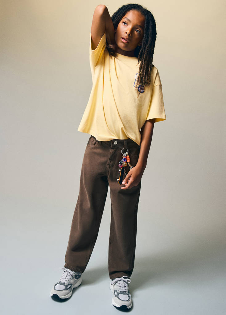 Straight fit jeans — Brown