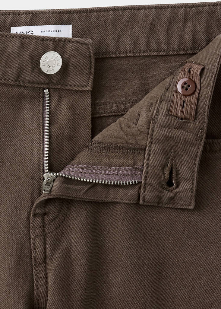 Straight fit jeans — Brown