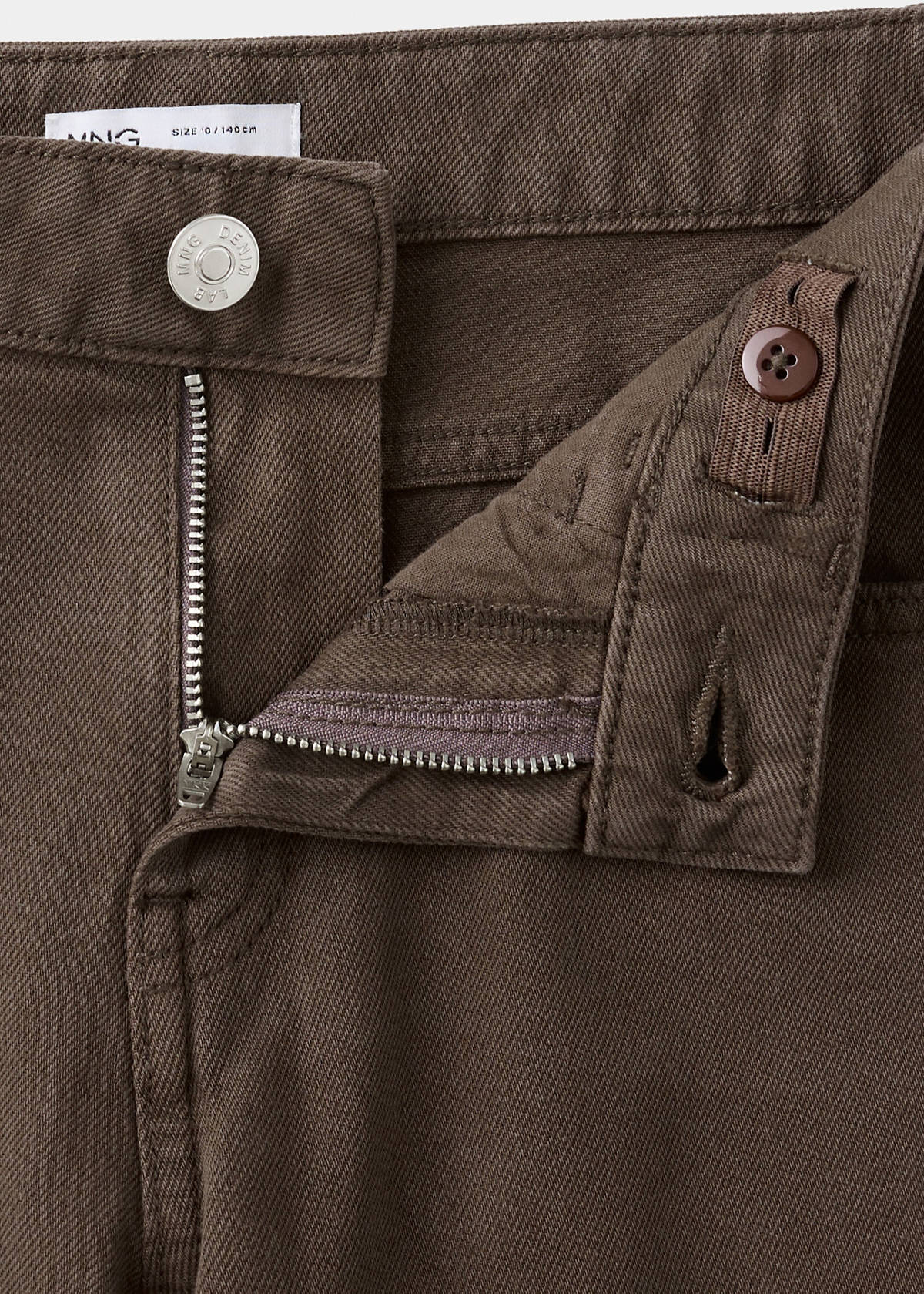 Straight fit jeans — Brown
