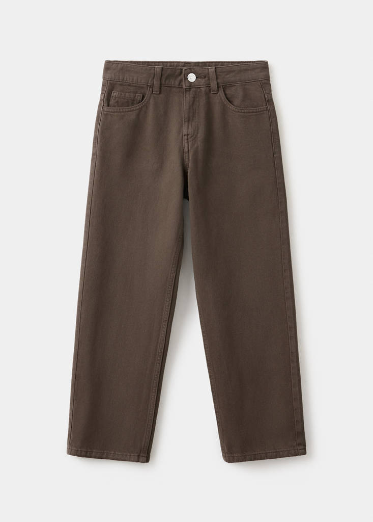 Straight fit jeans — Brown