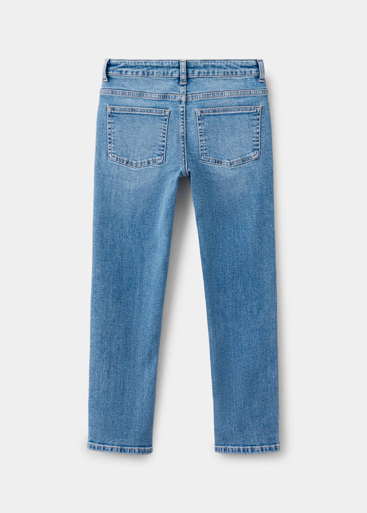 Slim fit cotton jeans — Medium Blue