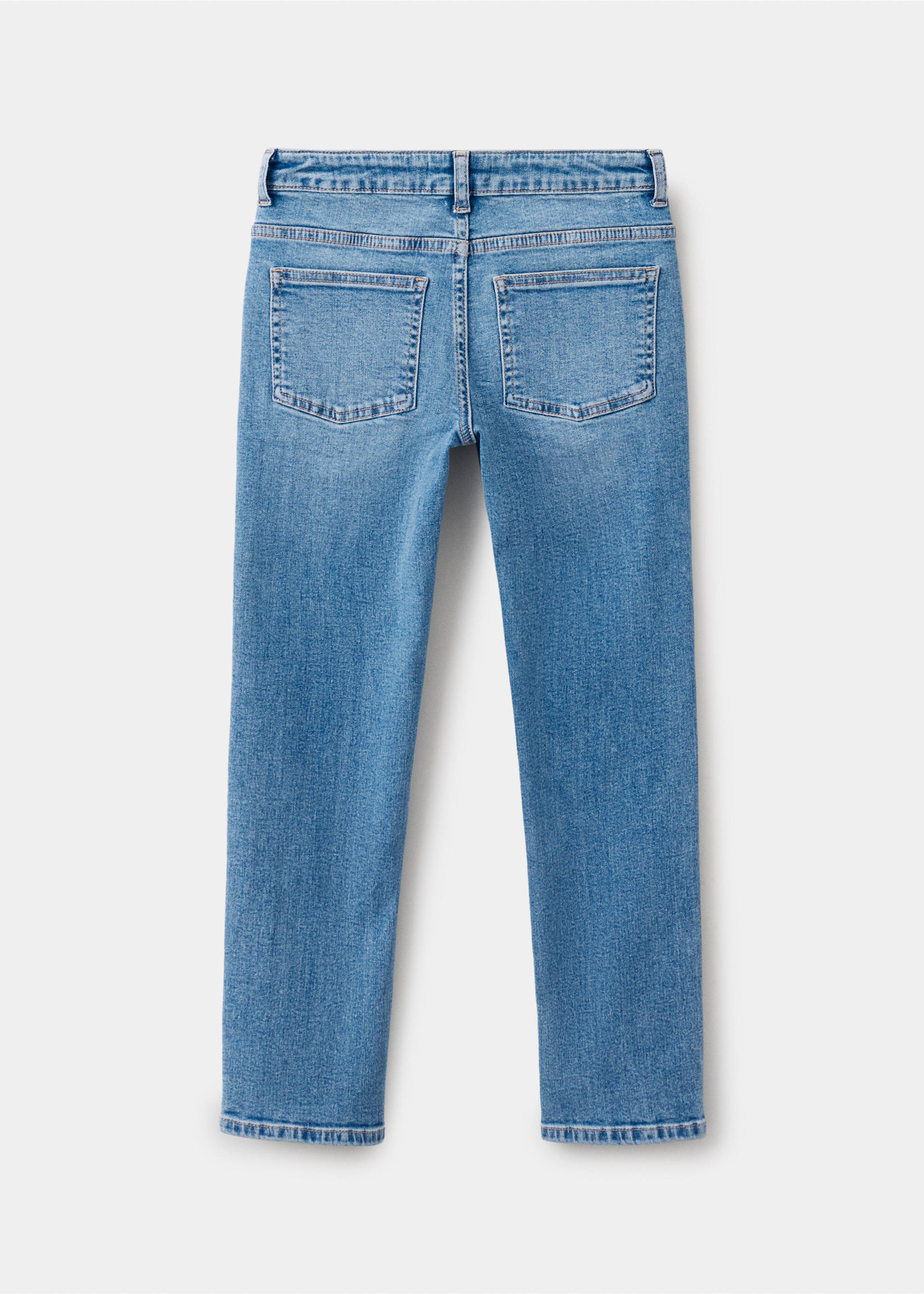 Jeans slim - Обратная сторона изделия, Синий средний. Ref: 37063863-00.