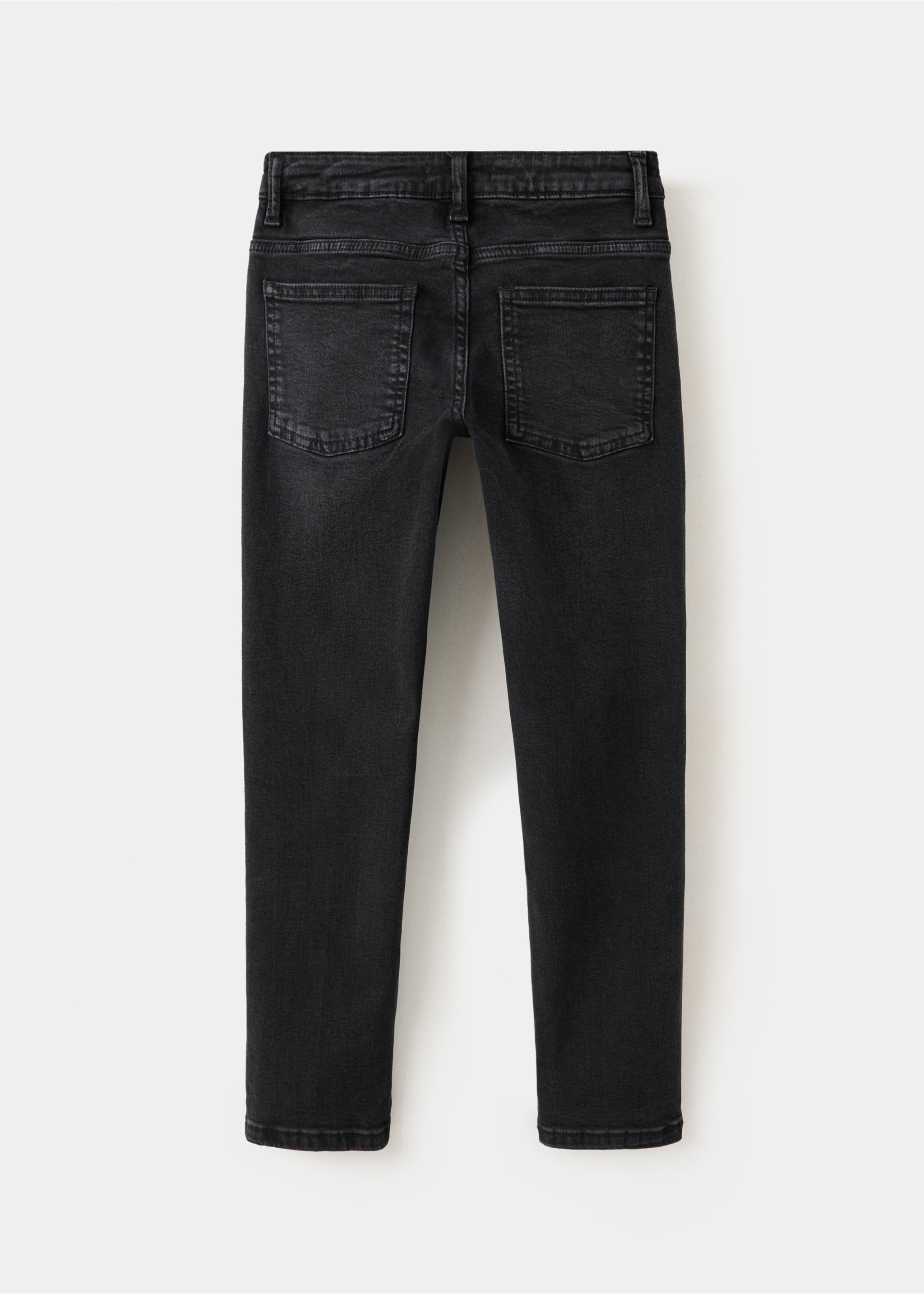 Jeans slim - Reverse of the article, Black denim. Ref: 37063863-00.