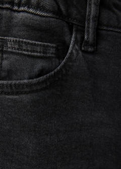 Slim fit cotton jeans — Black denim 4