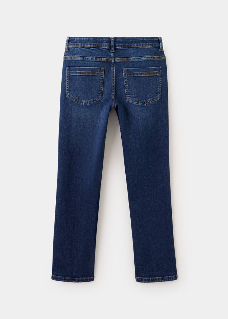 Slim fit cotton jeans — Dark Blue