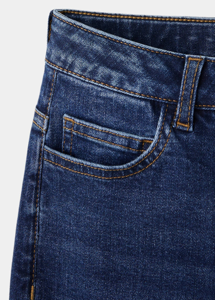 Slim fit cotton jeans — Dark Blue