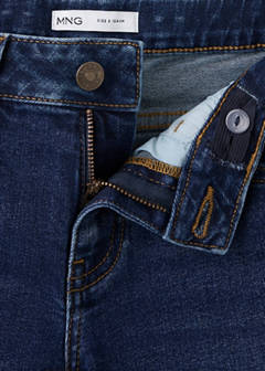Slim fit cotton jeans — Dark Blue 4