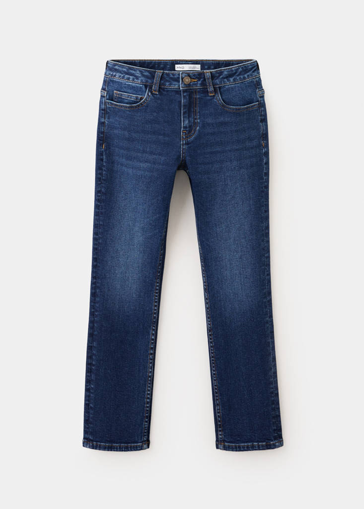 Slim fit cotton jeans — Dark Blue