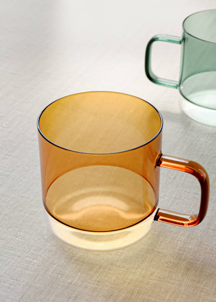 Two-tone borosilicate mug — Orange