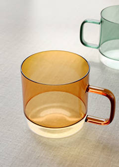 Two-tone borosilicate mug — Orange 1