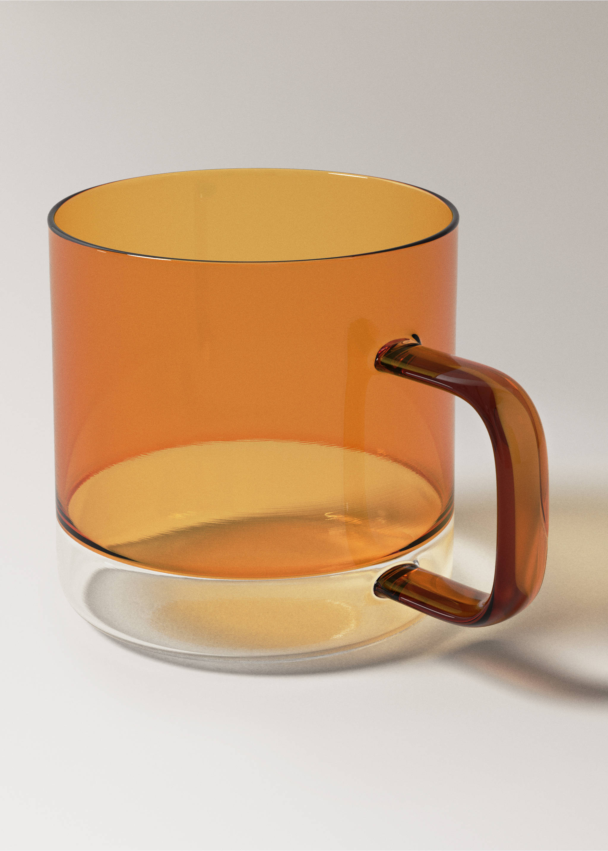 Two-tone borosilicate mug - Details of the article 2, Orange. Ref: 37063868-00.