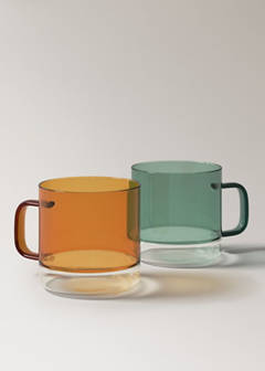 Two-tone borosilicate mug — Orange 4
