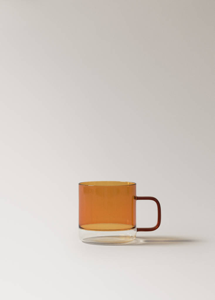 Two-tone borosilicate mug — Orange