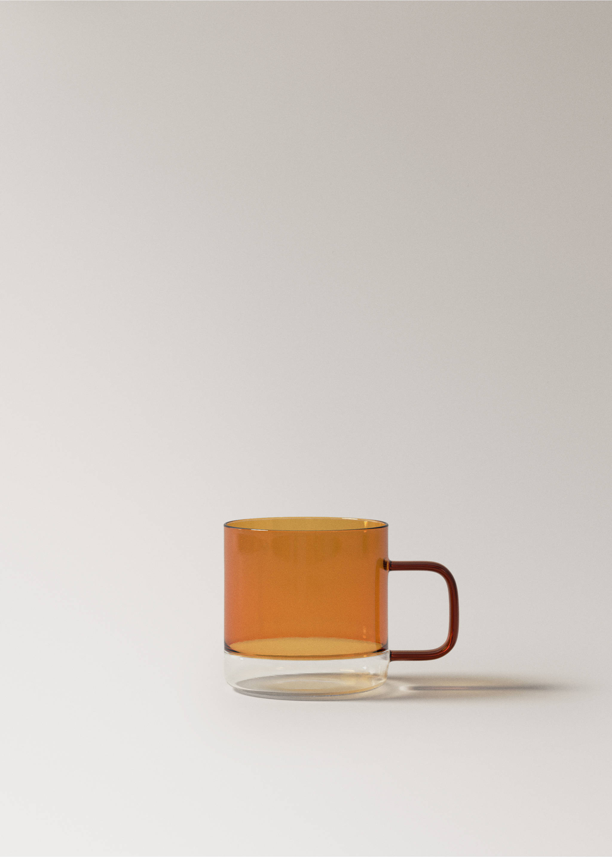 Two-tone borosilicate mug - Article without model, Orange. Ref: 37063868-00.