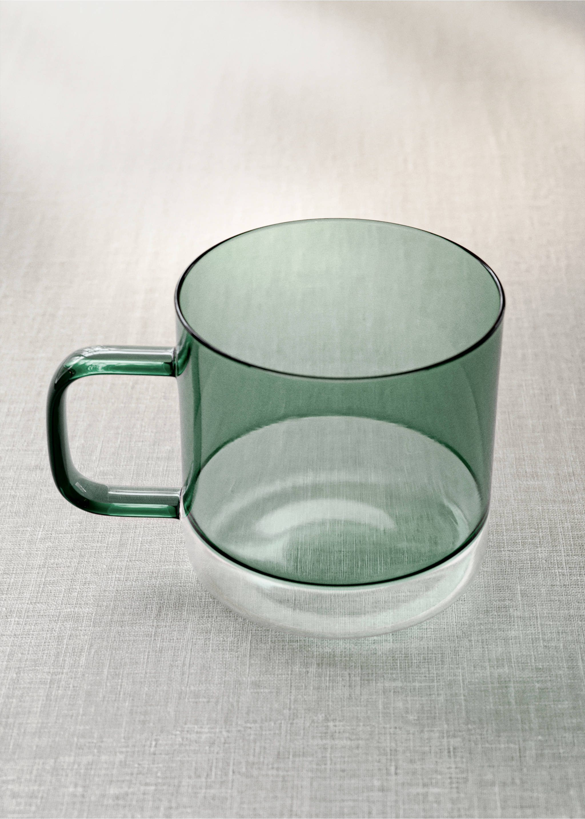 Two-tone borosilicate mug - General plane, Petrol Blue. Ref: 37063868-00.