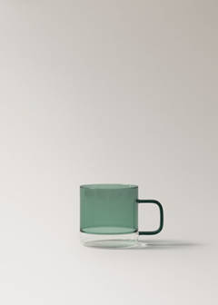 Two-tone borosilicate mug — Petrol Blue 5