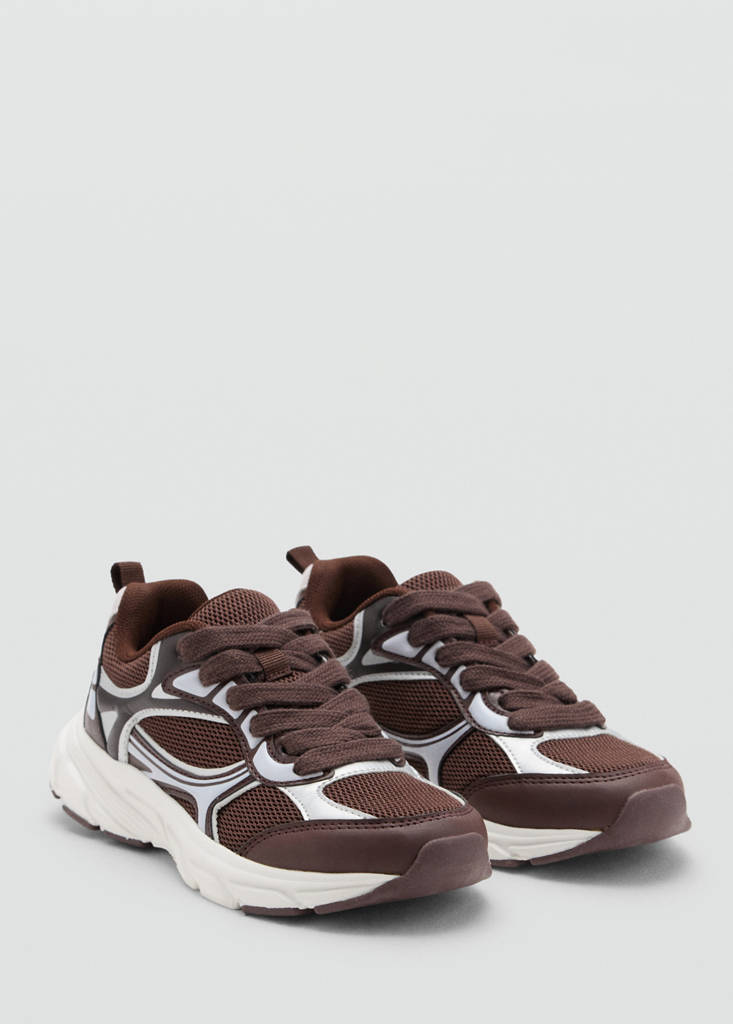 Two-tone sports top — Chocolate