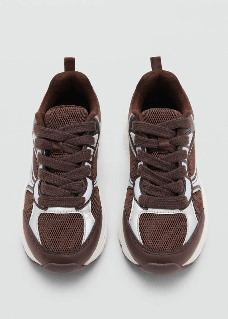 Two-tone sports top — Chocolate