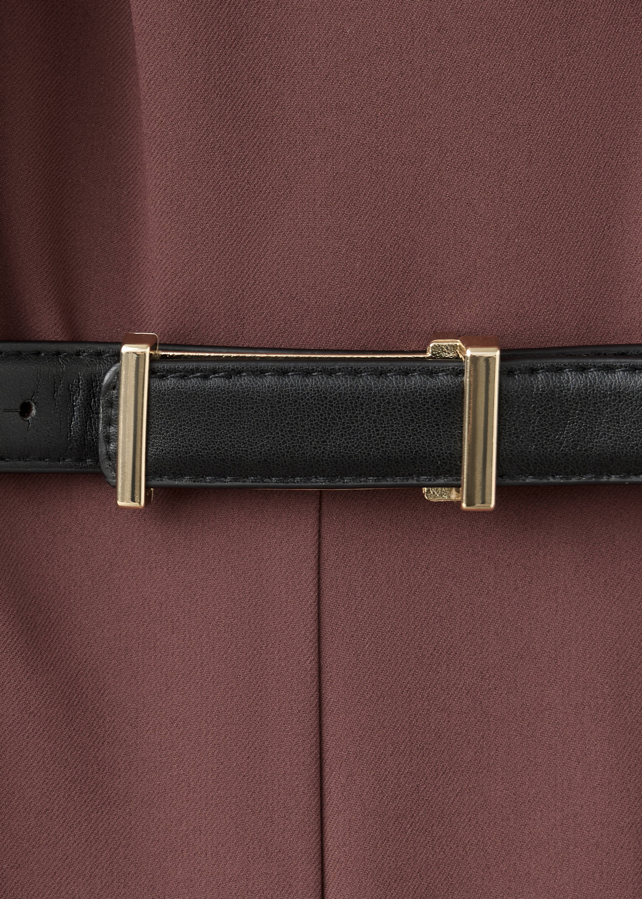 Straight-fit jumpsuit with belt - Details of the article 8