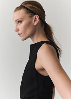Straight-fit jumpsuit with belt — Black 4