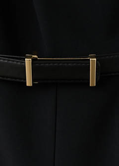 Straight-fit jumpsuit with belt — Black 10