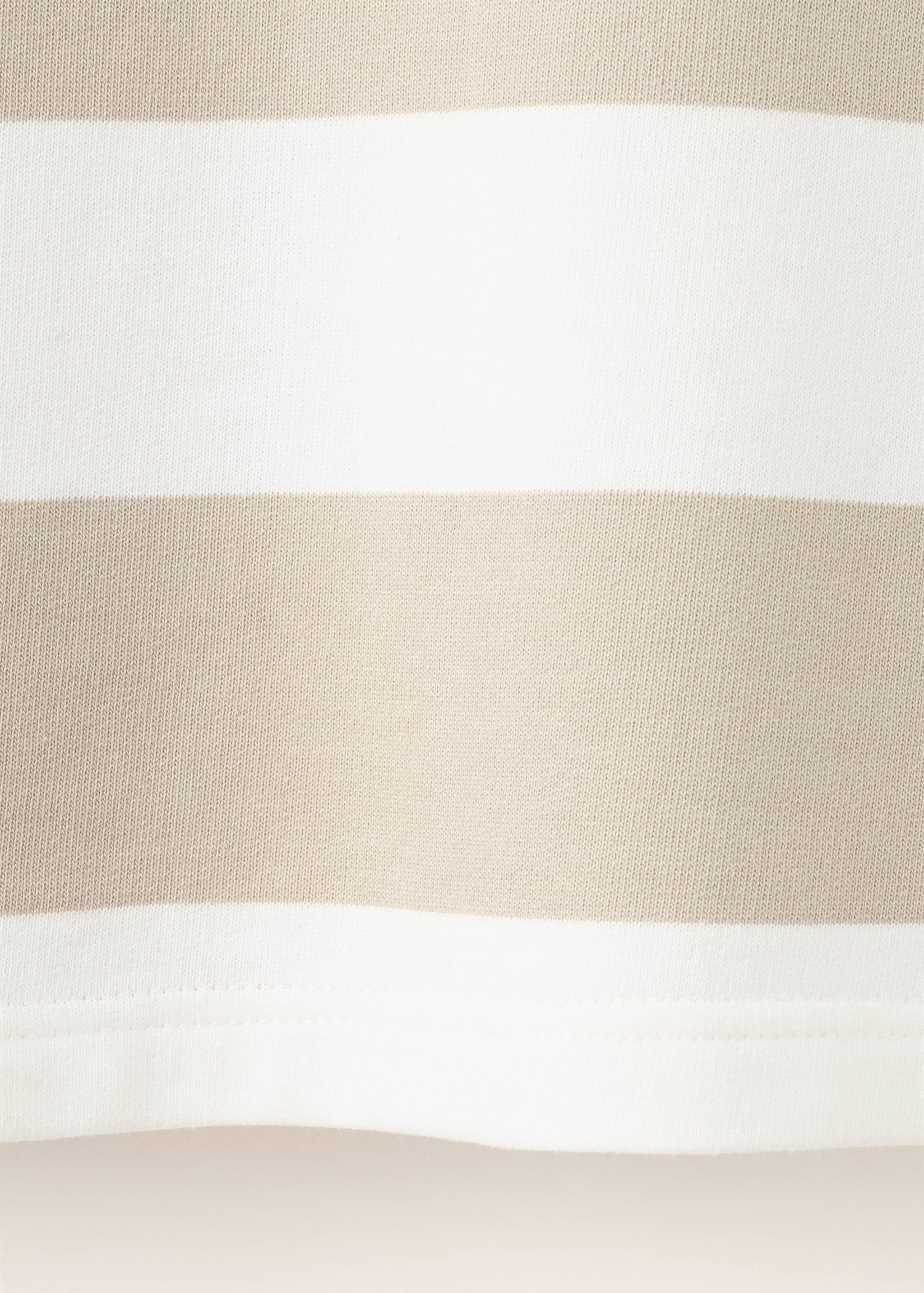 Oversized striped polo sweatshirt - Details of the article 0