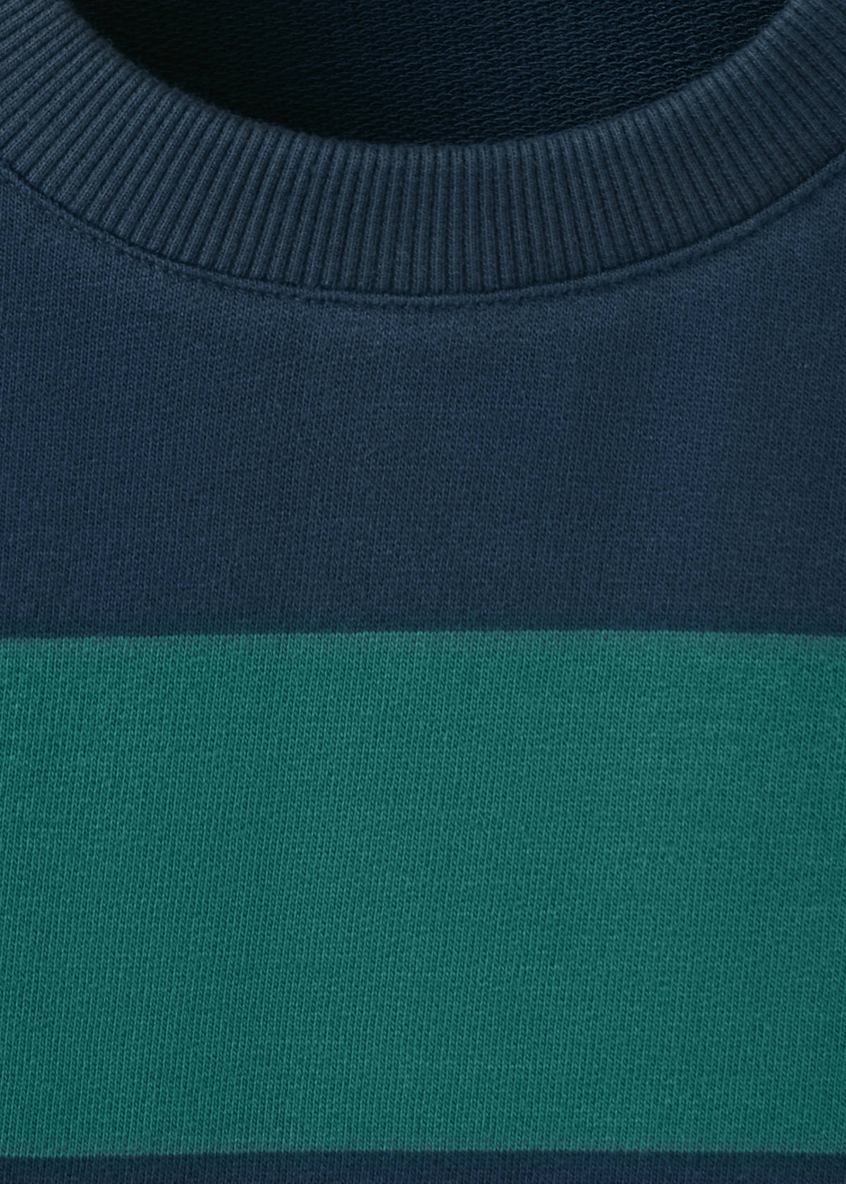 Boxy fit striped sweatshirt — Green