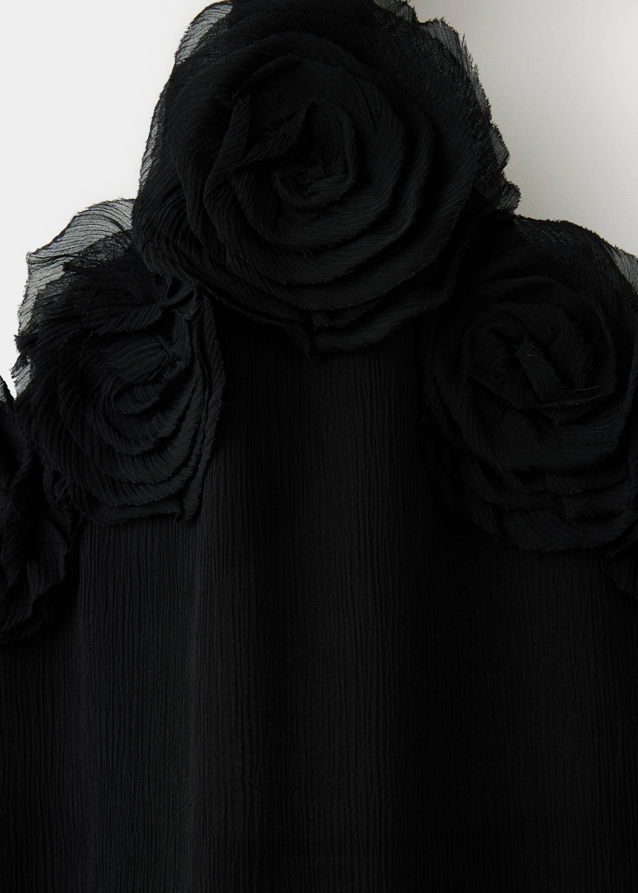 Halter dress with floral detail - تفاصيل المنتج 8