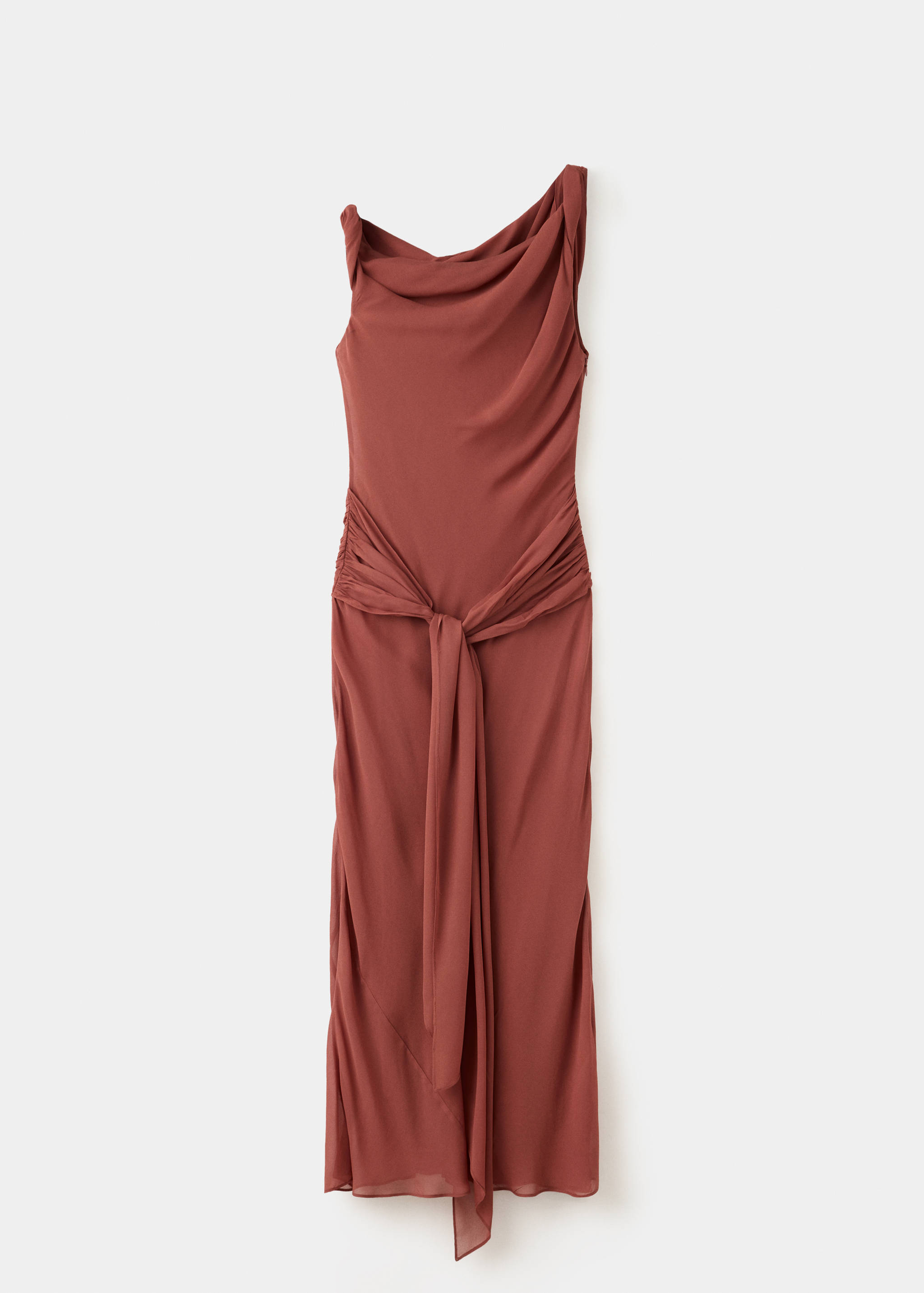 Draped dress with tie detail - Article without model