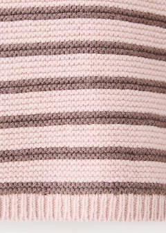 Cotton blend striped jumper — Pink 5