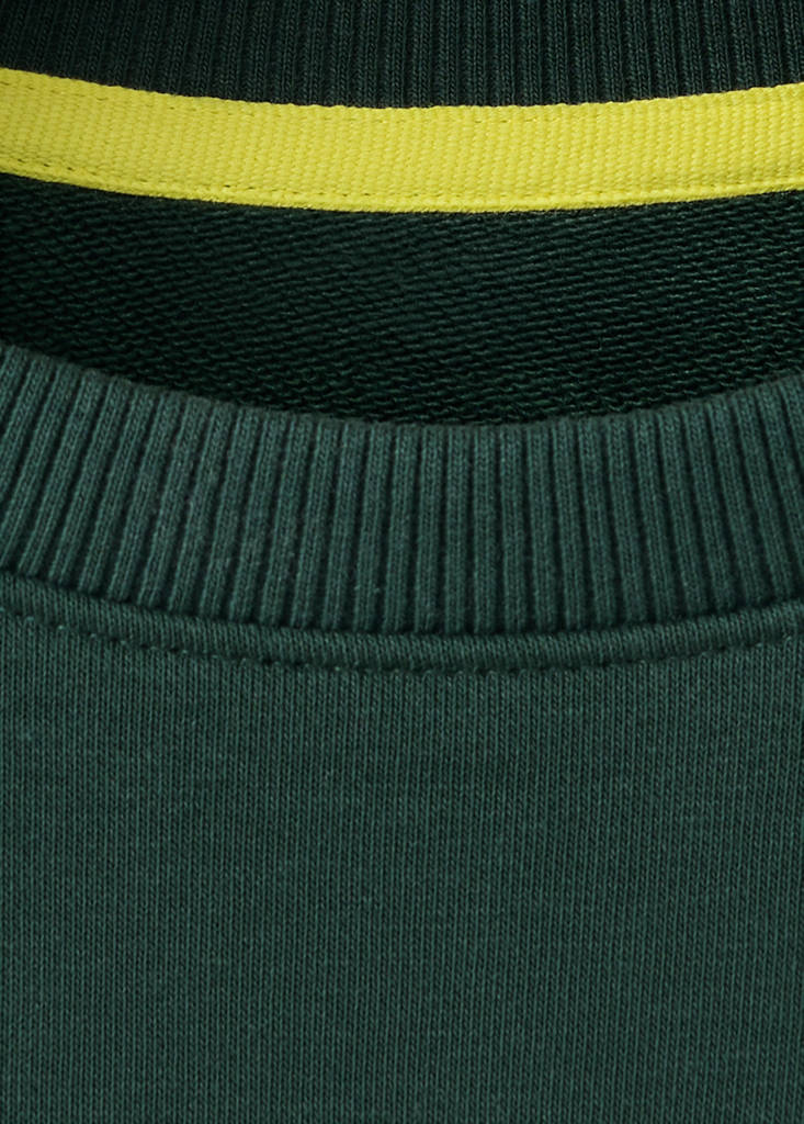 Oversized printed sweatshirt — Dark Green