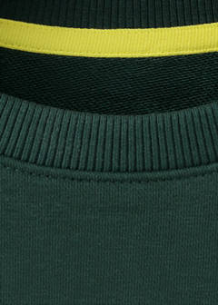 Oversized printed sweatshirt — Dark Green 4