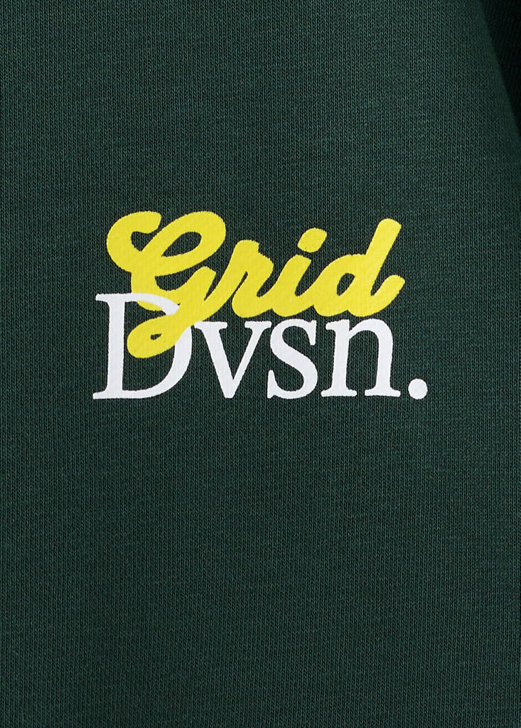 Oversized printed sweatshirt — Dark Green