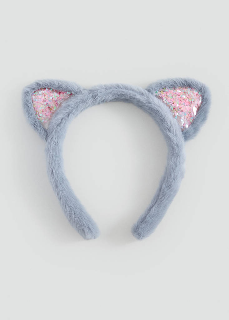 Kitten ear hairband — Grey