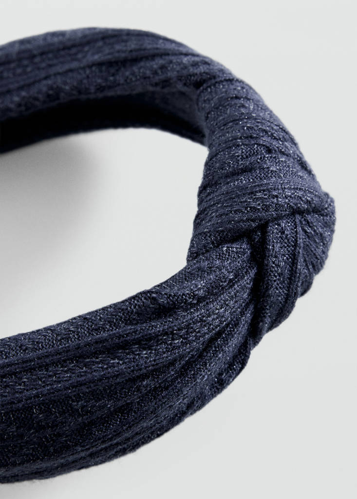 Knotted headband — Navy