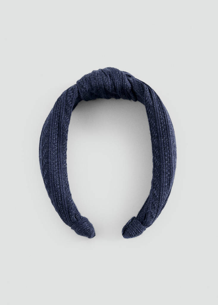 Knotted headband — Navy