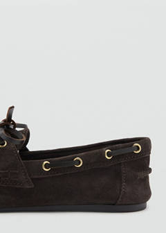 Suede deck shoe — Chocolate 3